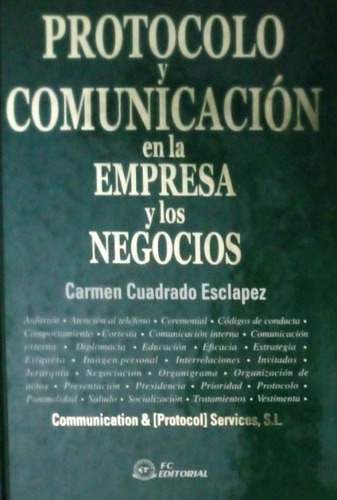 Protocolo Y Comunicación  Carmen Cuadrado Esclapez