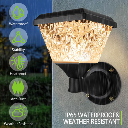 Luces Solares De Pared Exteriores 124 Led Ip65 3 Modos