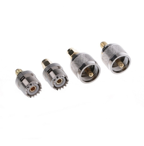 Kit Adaptador De 4 Piezas A13 Pl259 So239 A Sma Macho Hembra