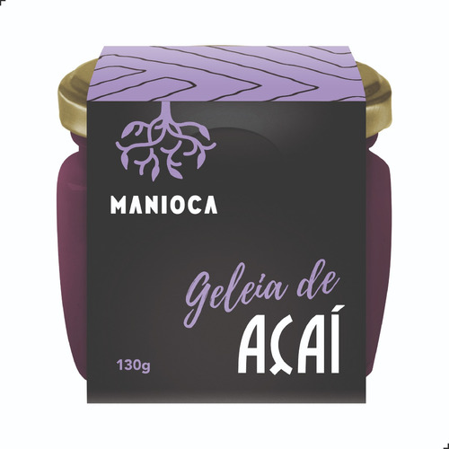 Geleia De Açai Da Amazônia Manioca 130g - 100% Natural