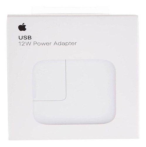 Cargador Adaptador Apple Usb 12w iPad iPhone Color Blanco