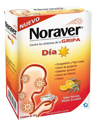 Noraver Gripa Bebida Día - Unidad a $2815