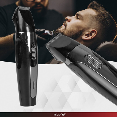 Imagen 2 de 6 de Máquina Cortar Pelo Recargable Afeitadora Barba Patillas