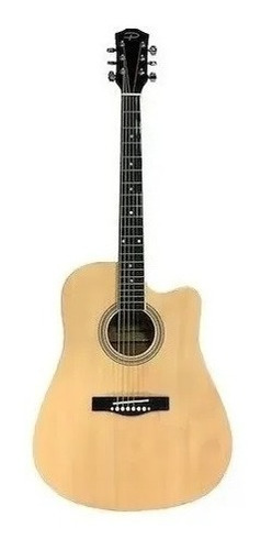 Guitarra Acustica Parquer 41 Con Corte Con Funda 