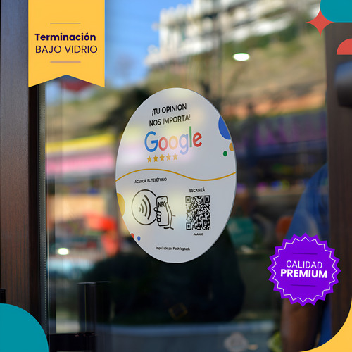 Sticker Redes Marketing Vidriera Calcomania Interior Vidrio Combo Sticker Instagram - Sticker Google - Sticker Whatsapp - Bajo Vidrio
