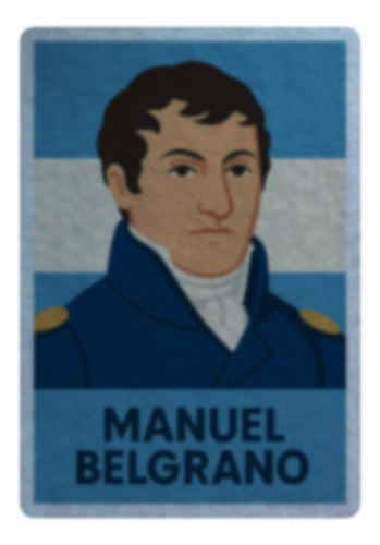 Parche Felpa De Coleccion 10cm Manuel Belgrano Modelo 02 Historia Y Politica Internacional Manuel Belgrano Modelo 02