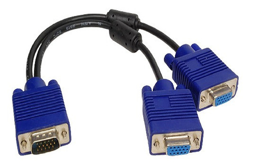 Cables Vga Splitter Para 2 Monitor(1mach/2hemb) 30cm Wash Td