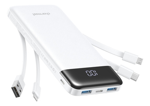 Powerbank Portatil Fast Charge 10400mah + Cable Blanco