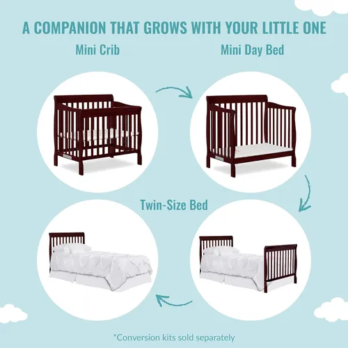 Dream on me 4 in 1 aden convertible mini crib conversion kit hotsell