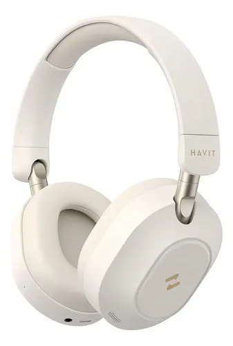 Headphone Havit H668bt Anc Híbrido Bluetooth 5.4 Bateria 80h Bege