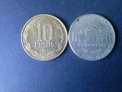 Moneda Estados Unidos Five Cents Níquel 2002 Ceca D