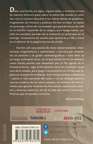 Forma De Olvido. Jose´ Ismael Serna Hernández. Págs. 160