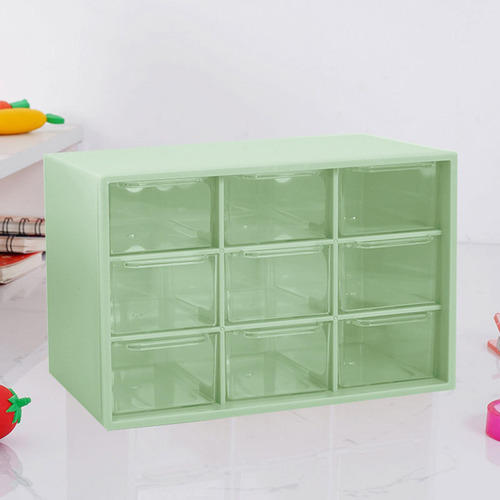 Mini Drawer Organizer Jewelry Storage Box Large Green