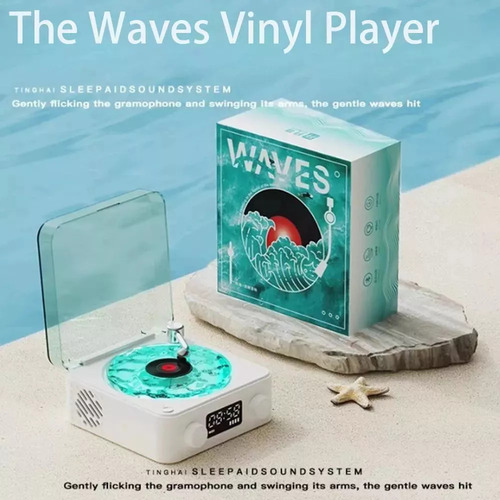 Tocadiscos De Vinilo Retro Con Bluetooth The Waves