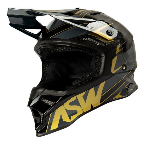 Capacete Asw Fusion 2.0 Blade Dourado/cinza Lançamento