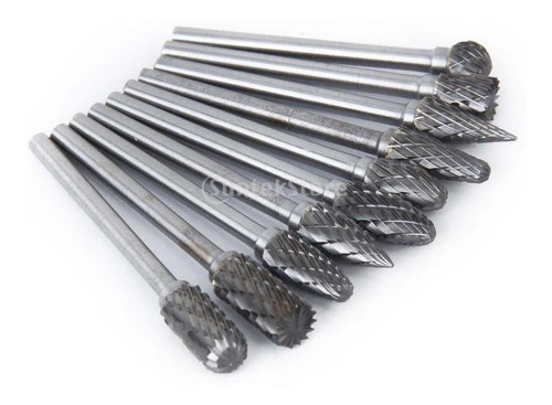 Imagen 4 de 6 de 10 Fresas Rotativas De Acero De Carburo De Tungsteno De 6 Mm