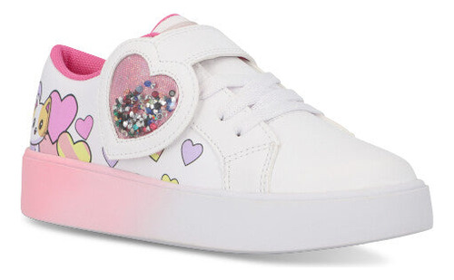 Sneaker Formal 598pr Goma Amor Love Sirenas Ojal Metal Niñas