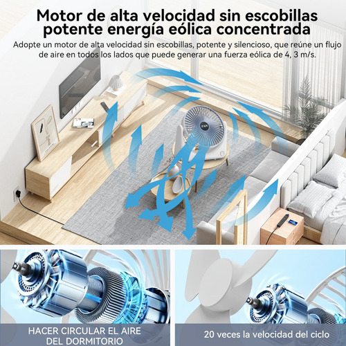 Pu Ventilador De Escritorio Portátil Ventilador Usb