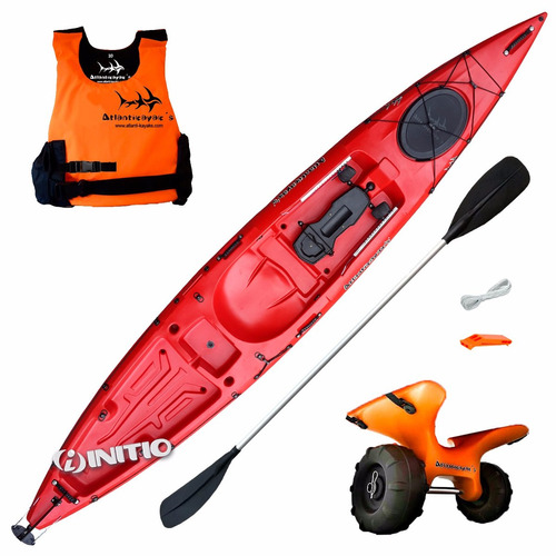 Kayak Angler Chaleco + Carro Atlantikayak Pesca Y Travesia