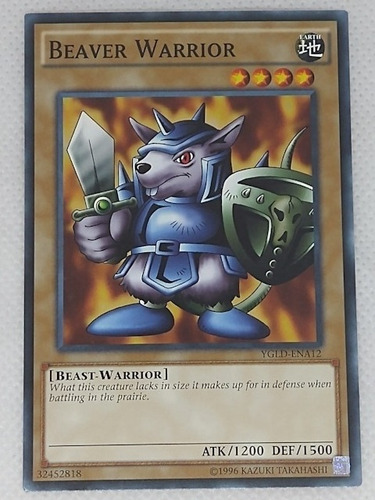 Beaver Warrior Guerrero Castor ComĂșn Yugi-oh (Usado)