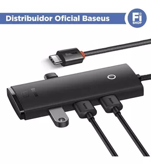 Hub Adaptador Con Conector Usb-c 1mt Y 4 Usb-a 3.0 Baseus