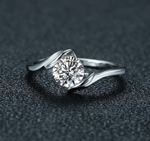 Imagen 5 de 9 de Fabricación, Anillos De Compromiso Oro Blanco De 18k Garant