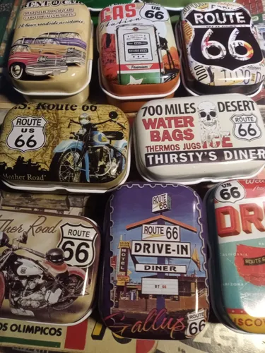 Latas Recuerdo De La Ruta 66 Eeuu // Nuevo //belgrano