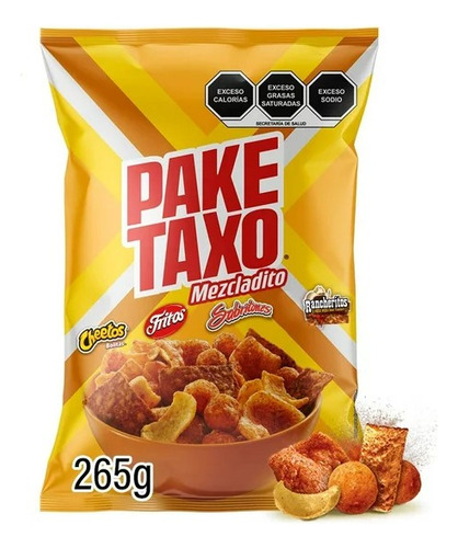 2 Pzas Botana Sabritas Paketaxo Mezcladito Chile, Limón, Que