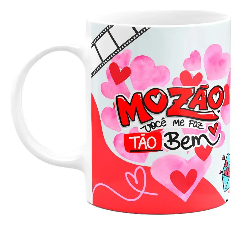 Caneca Namorados - Mozão, Você Me Faz Tão Bem - Loveflix Branco