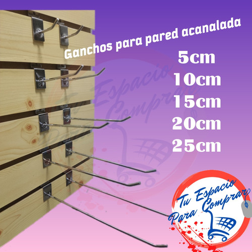 Ganchos De Pared Acanalada 