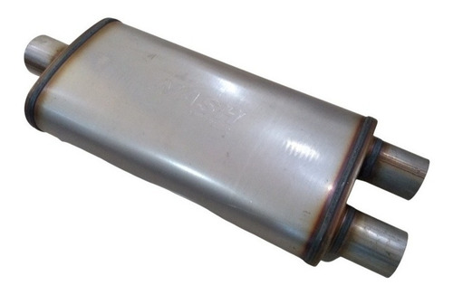 Imagen 1 de 1 de Mofle Silenciador Nash Deportivo 1x2 Inoxidable Largo