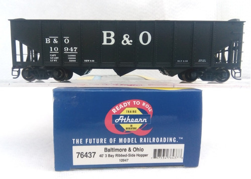 Athearn  Hopper 3 Bahías Abierto 40'  G & O  Ho Escala  303