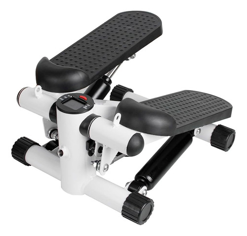 Escalador Hidráulico Stepper Caminador +2 Bandas Gym Color Blanco