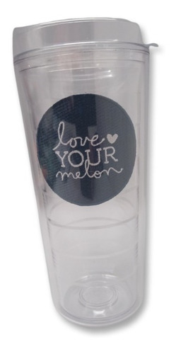 Vaso / Cooler Lym  Acrilico Logo Azul  