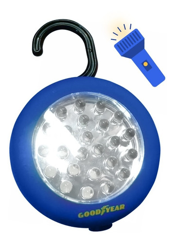 Luz Redonda 24 Led Gy5024 A Pilas 12hs Emergencia 