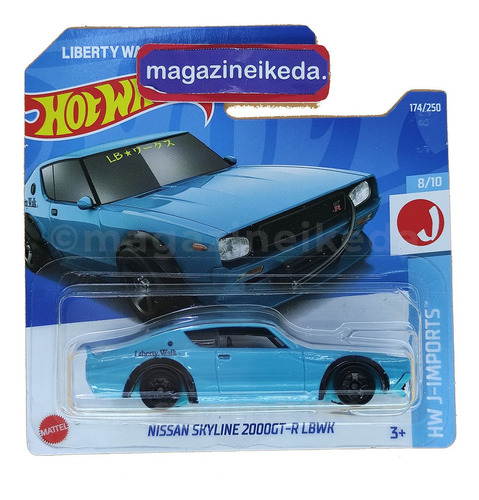 Carro Hot Wheels Nissan Skyline 2000gt-r Lbwk Hcw32 Azul P