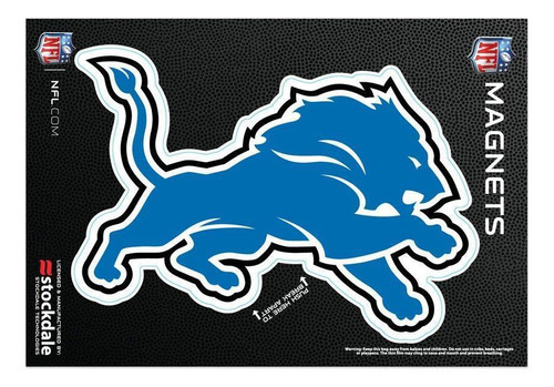 Imã Magnético Vinil 7x12cm Detroit Lions Nfl