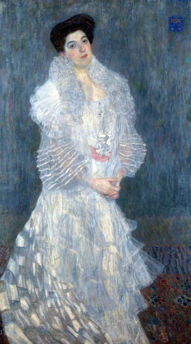 Lienzo Canvas Arte Retrato Hermine Gustav Klimt 1904 50x90