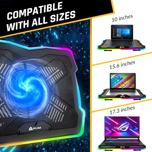 Almohadilla De Enfriamiento Para Computadora Portatil Rgb Co