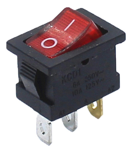 Switch Interruptor 3 Pin Con Luz - Ac-250v-6a / 125v-10a