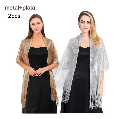 Chalina Fiesta, Pashmina Elegante Chal Ligero / Set 2 Piezas