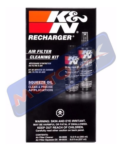Imagem 3 de 5 de Kit Limpeza Manutenção Filtro De Ar K&n Kn K N 99-5050