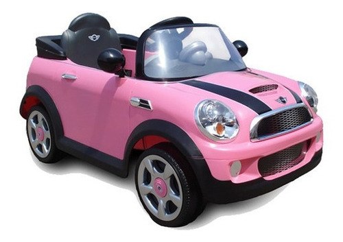 Auto Eléctrico Mini Cooper Rosado Infanti Toys