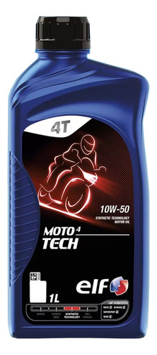Aceite Elf Tech Moto 4t 10w50  Sintetico