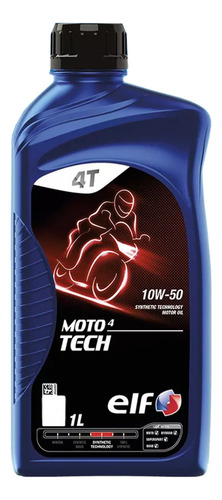 Aceite Elf Tech Moto 4t 10w50 Sintetico