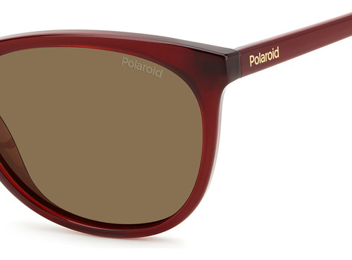 Lentes Sol Polaroid Mujer Burgundy 206729lhf55sp