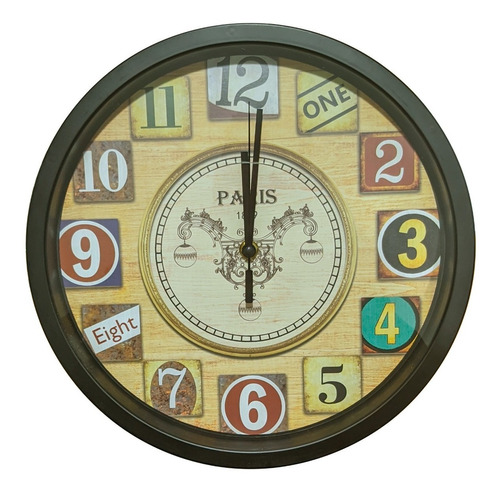 Reloj De Pared Clasico Analogo 30 Cm M8 - Sheshu Home