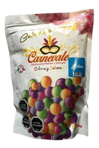 Cobertura Chocolate Carnevale Color Y Sabor Blue 500 Gra