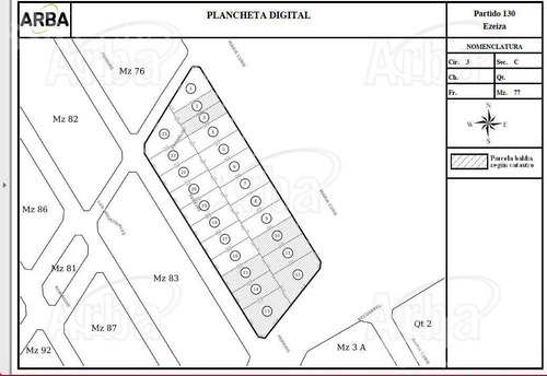 Imagen 3 de 3 de Venta De Terreno En Carlos Spegazzini Ezeiza(25369)