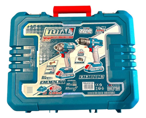 Combo Taladro Inal 20v + Llave De Impacto 20v Super Total